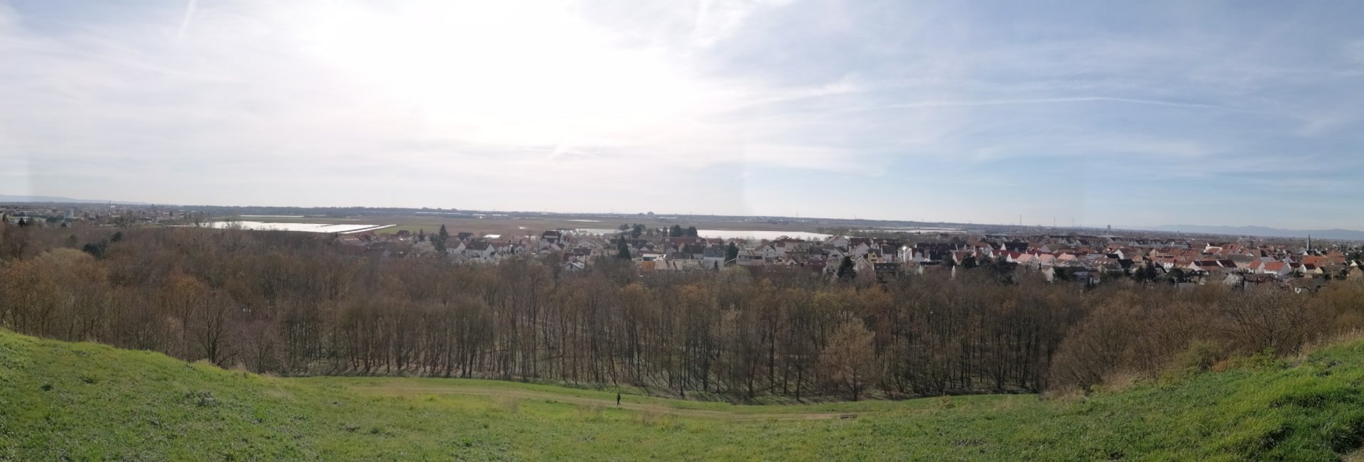 Ausblick auf unsere Gemeinden vom Michaelsberg im Maudacher Bruch