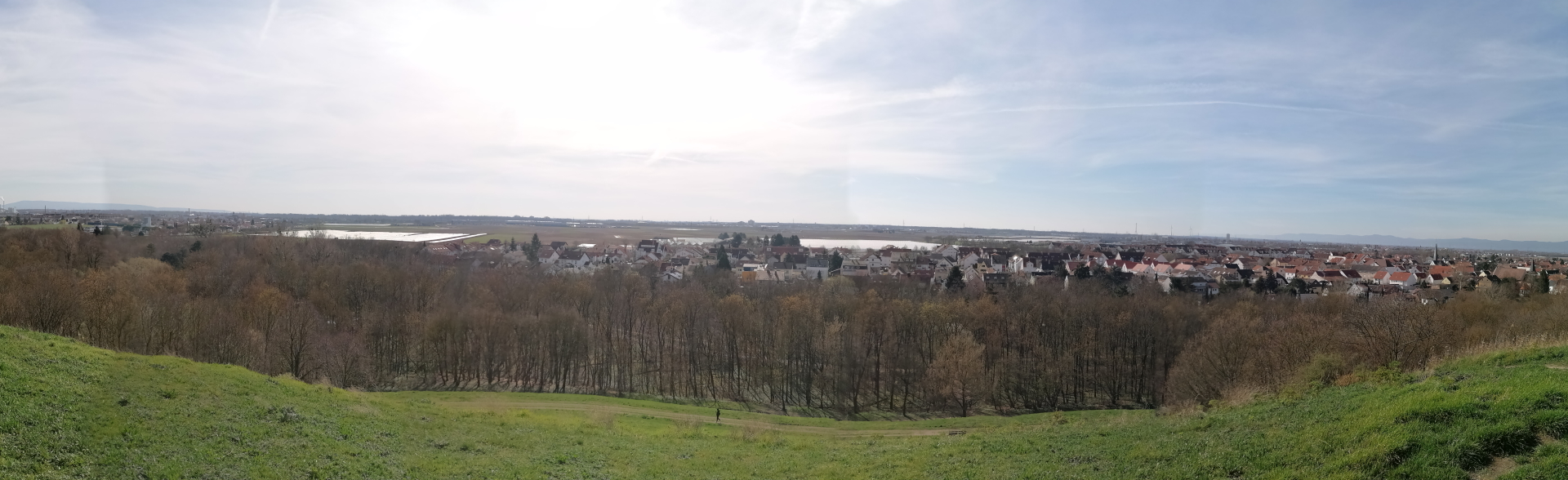 Ausblick auf unsere Gemeinden vom Michaelsberg im Maudacher Bruch